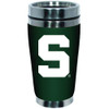 Michigan State Spartans 16oz Travel Mug with Neoprene Wrap
