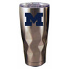 Michigan Wolverines 22oz Stainless Steel Diamond Tumbler