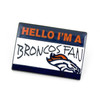 NFL Denver Broncos Name Tag Pin