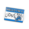 NFL Detroit Lions Name Tag Pin