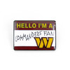 NFL Washington Commanders Name Tag Pin
