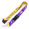 NCAA LSU Tigers Crossfade Lanyard Keychain ID Holder NCAA Fan Accessory