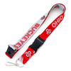 NCAA Ohio State Buckeyes Crossfade Lanyard Keychain ID Holder NCAA Fan Accessory