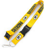 NFL Green Bay Packers Team Lanyard Keychain ID Holder NFL Fan Accessory, Yellow