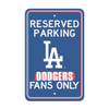 Los Angeles Dodgers Team Color Reserved Parking Sign Décor 18in. X 11.5in. Lightweight