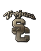 USC Trojans 3D Chrome Metal Emblem Primary Logo