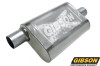 Gibson CFT SuperFlow Stainless Steel Muffler 2.50" Center / 2.50" Center 18" Oval Body – 55152S