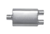 Gibson MWA Stainless Steel Muffler 3.00" Center / 3.00" Dual 14" Oval Body BM0110