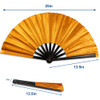 Glitter Orange  X-Large Hand Fan
