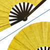 Glitter Gold X-Large Hand Fan