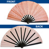 Glitter Rose Gold X-Large Hand Fan