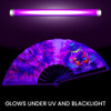 Butterfly (Tie Dye) Blacklight X-Large Hand Fan