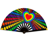 Rainbow Love X-Large Hand Fan