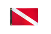 Diver Down 12x18 Inch Boat & Off-Road Whip Flag – Scuba Diver Safety Flag for UTV, SXS & Marine Use