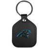 Carolina Panthers Leather Square Key Chains