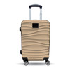 Carolina Panthers Color Blitz 21-Inch Hard-Shell Carry-On Spinner Luggage with TSA Lock - Tan