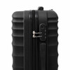 Minnesota Twins Color Blitz 21-Inch Hard-Shell Carry-On Spinner Luggage with TSA Lock - Black
