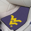 West Virginia Mountaineers 2-pc Carpet Car Mat Set
