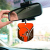 Cleveland Browns Air Freshener 2-pk Browns Primary Logo Orange & Brown