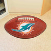 Miami Dolphins Football Rug - 20.5in. x 32.5in. Dolphin Primary Logo