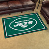 New York Jets 4x6 Rug Oval Jets Primary Logo Green