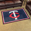 Minnesota Twins 4ft. x 6ft. Plush Area Rug TC Cap Logo