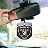 Las Vegas Raiders Air Freshener 2-pk Raiders Primary Logo Gray & Black