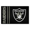 Las Vegas Raiders Starter Mat Accent Rug Uniform Style - 19in. x 30in. Raider Shield Primary Logo & Wordmark