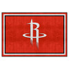 Houston Rockets 5ft. x 8 ft. Plush Area Rug R Primary Logo