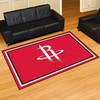 Houston Rockets 5ft. x 8 ft. Plush Area Rug R Primary Logo