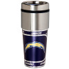 Los Angeles Chargers 16  oz. Stainless Steel Travel Tumbler Metallic Graphics