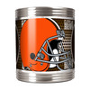 Cleveland Browns Stainless Steel Can Holder with Metallic Graphics Cleveland Browns Stainless Steel Can Holder with Metallic Graphics