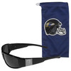 Baltimore Ravens Etched Chrome Wrap Sunglasses and Bag