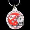 Kansas City Chiefs Carved Metal Key Chain