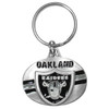 Las Vegas Raiders Oval Carved Metal Key Chain