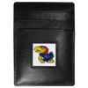 Kansas Jayhawks Leather Money Clip/Cardholder