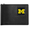 Michigan Wolverines Leather Bill Clip Wallet