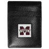 Mississippi St. Bulldogs Leather Money Clip/Cardholder