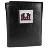 Montana Grizzlies Deluxe Leather Tri-fold Wallet Packaged in Gift Box