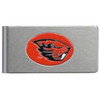 Oregon St. Beavers Brushed Metal Money Clip