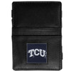 TCU Horned Frogs Leather Jacob's Ladder Wallet