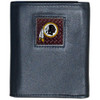 Washington Commanders Gridiron Leather Tri-fold Wallet Packaged in Gift Box