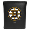 Boston Bruins¬Æ Leather Tri-fold Wallet, Large Logo