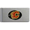 Calgary Flames¬Æ Brushed Metal Money Clip