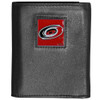Carolina Hurricanes¬Æ Deluxe Leather Tri-fold Wallet Packaged in Gift Box