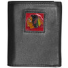 Chicago Blackhawks¬Æ Leather Tri-fold Wallet