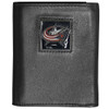 Columbus Blue Jackets¬Æ Deluxe Leather Tri-fold Wallet