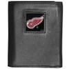 Detroit Red Wings¬Æ Deluxe Leather Tri-fold Wallet Packaged in Gift Box