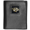 Nashville Predators¬Æ Deluxe Leather Tri-fold Wallet Packaged in Gift Box