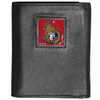 Ottawa Senators¬Æ Deluxe Leather Tri-fold Wallet